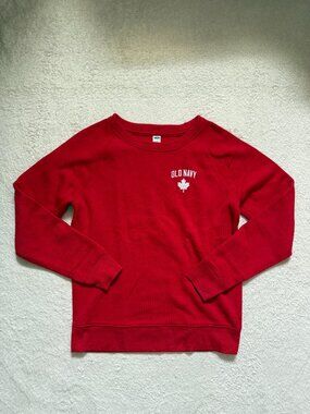 Old Navy Red Crewneck Sweatshirt